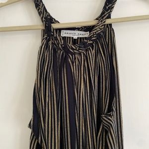 Apiece Apart Caspia Braid Tank dress, black, size 2,